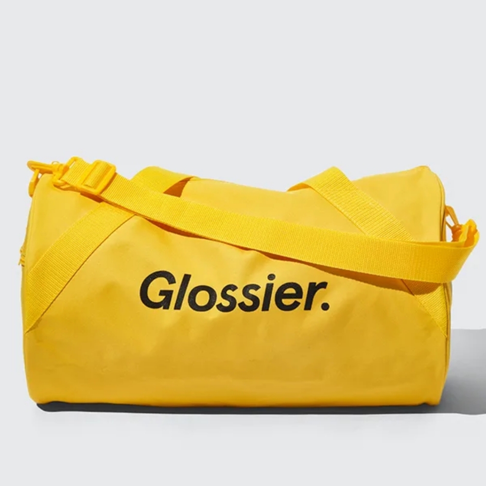 NWT Glossier Yellow Duffle Bag